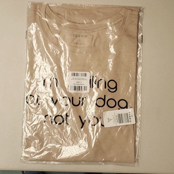 ❤️NWT VINTAGE TORRID TEE I'M SMILING AT YOU DOG, NOT YOU GRAPHIC TOP - PLUS SIZE - Picture 4 of 9
